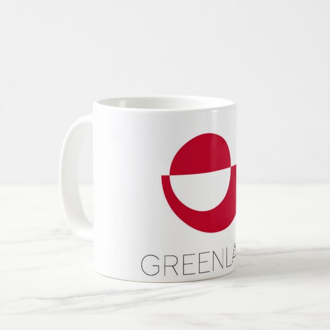 Greenland Flag Coffee Mug (Front Left)