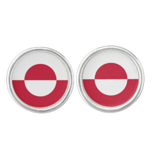 Greenland Flag Cufflinks