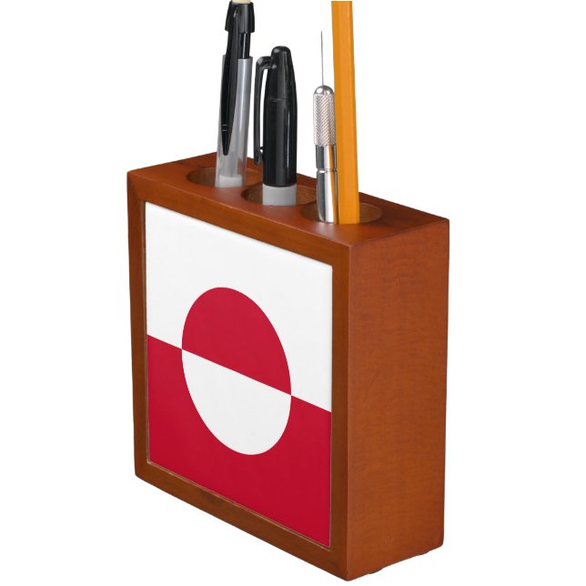 Greenland Flag Desk Organizer (In Situ)