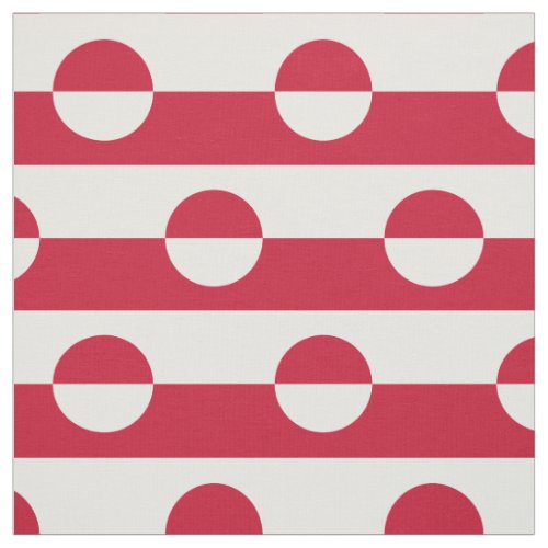 Greenland Flag Fabric