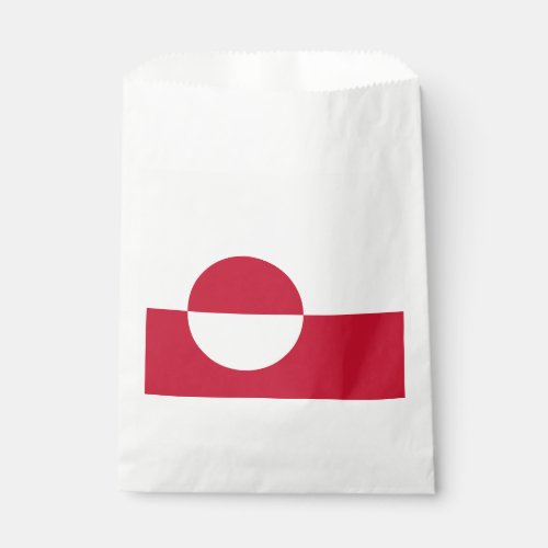 Greenland Flag Favor Bag