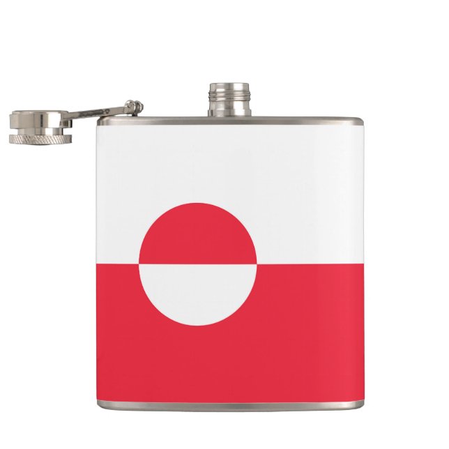 Greenland flag flask (Opened)