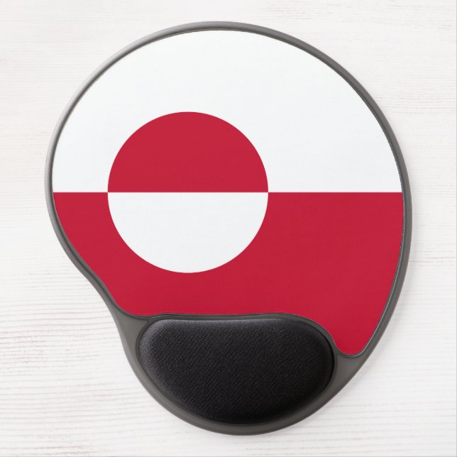 Greenland Flag Gel Mouse Pad (Front)