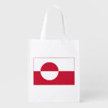 Greenland Flag Grocery Bag