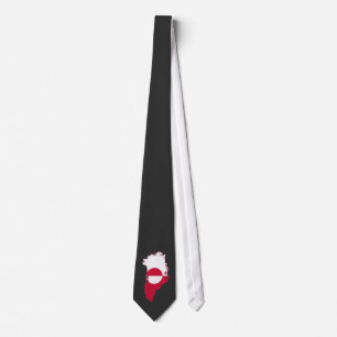 Greenland- flag in country T-Shirt Neck Tie
