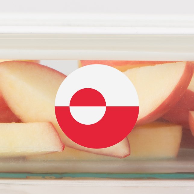 Greenland flag kids' labels (Affixed)