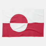 Greenland Flag Kitchen Towel