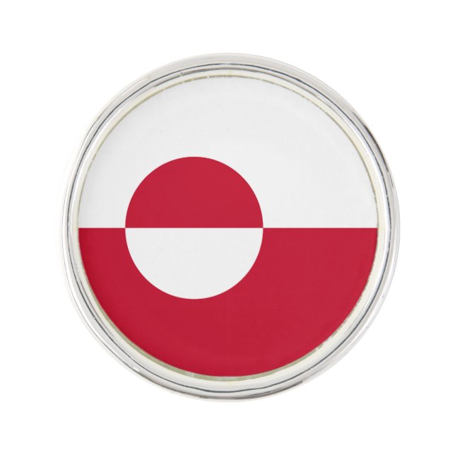 Greenland Flag Lapel Pin (Front)