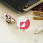 Greenland flag lapel pin