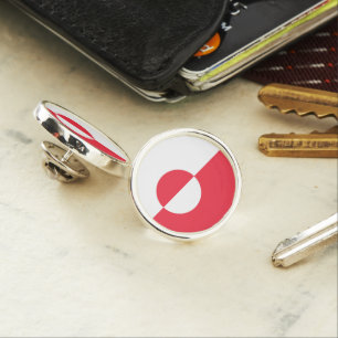 Greenland flag lapel pin