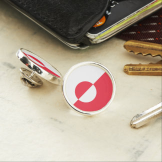 Greenland flag lapel pin