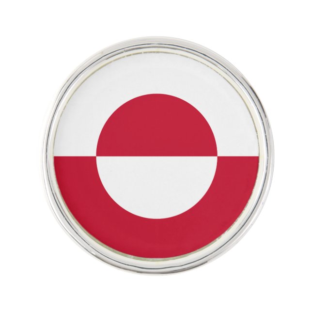Greenland Flag Lapel Pin (Front)