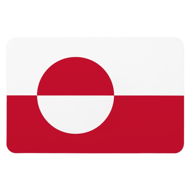 Greenland Flag Magnet (Horizontal)