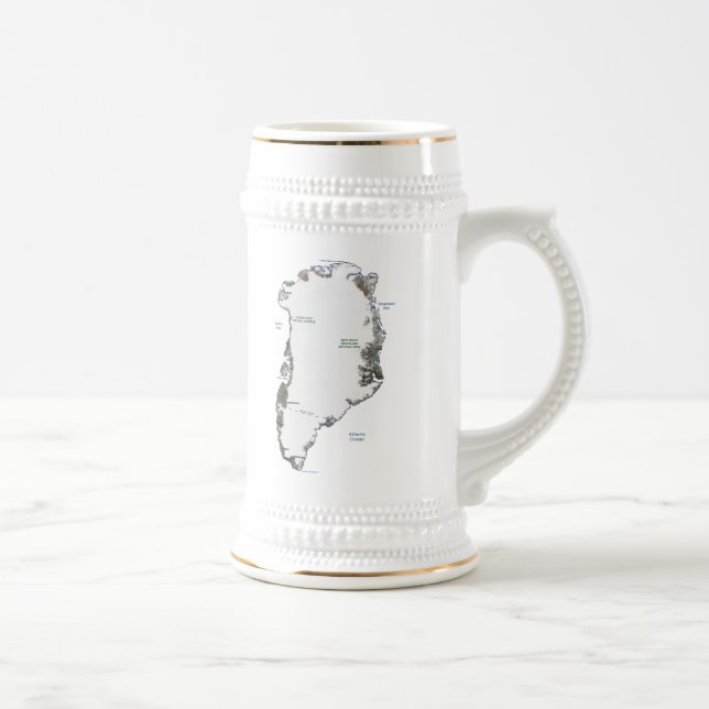 Greenland Flag ~ Map Mug (Right)