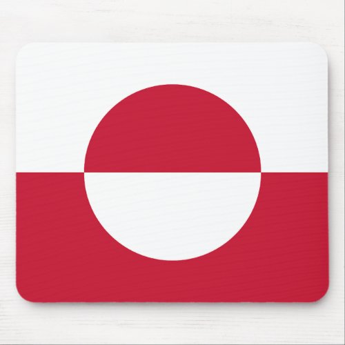 Greenland Flag Mouse Pad