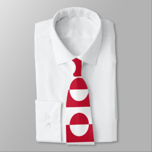 Greenland Flag Neck Tie