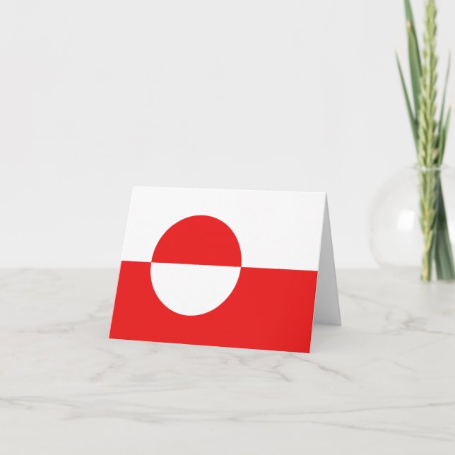 Greenland Flag Notecard (Front)