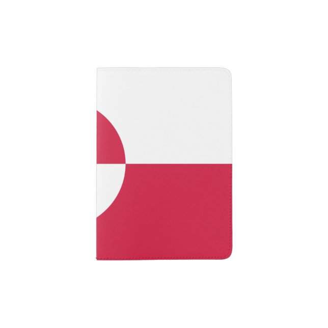 Greenland Flag Passport Holder (Front)