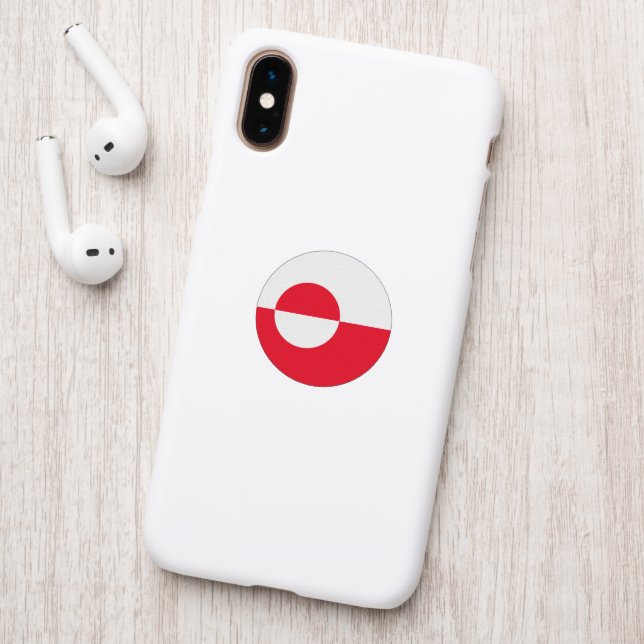 Greenland flag patch (On Phone Back)