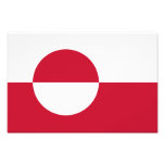 Greenland Flag Photo Print
