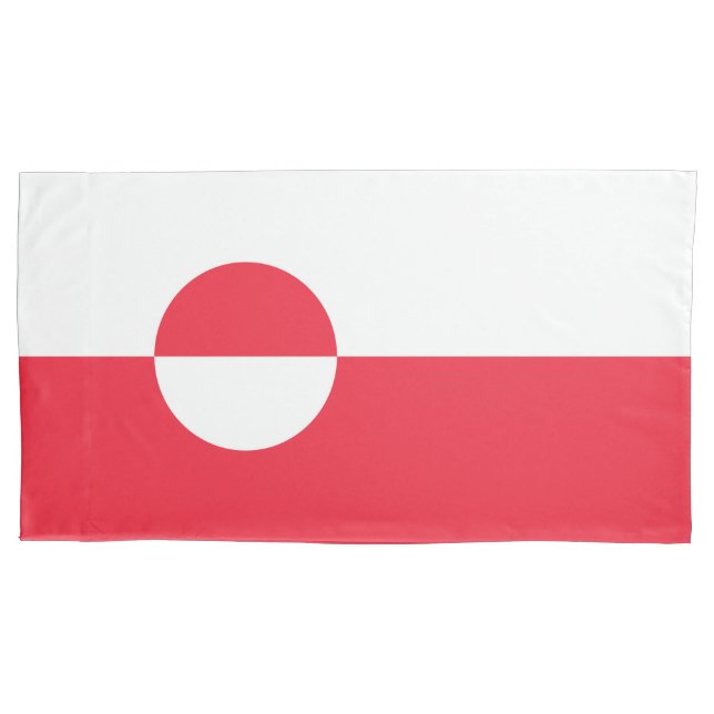 Greenland flag pillow case (Front)