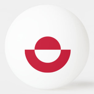 Greenland Flag Ping Pong Ball