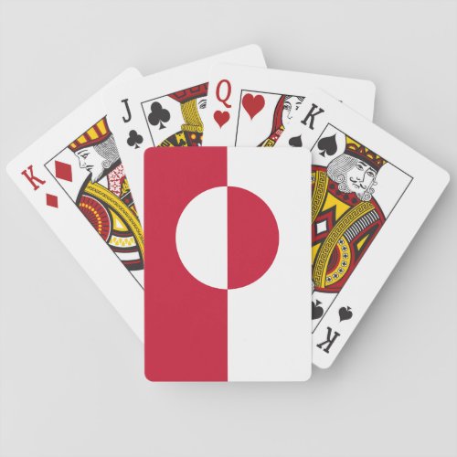 Greenland Flag Playing Cards
