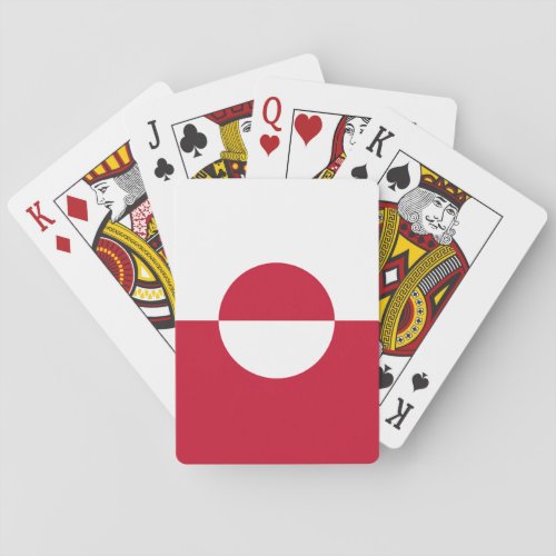 Greenland Flag Playing Cards