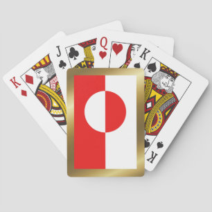 Greenland Flag Playing Cards