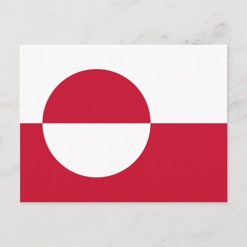 Greenland Flag Postcard