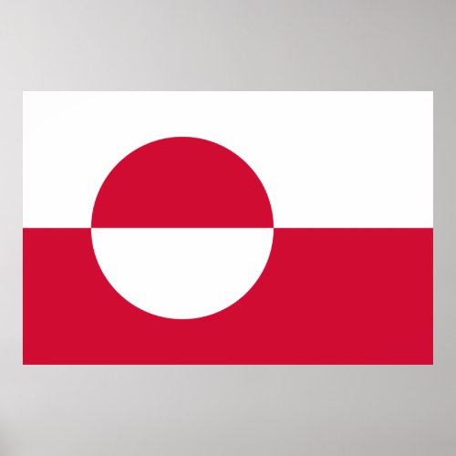 Greenland flag Poster