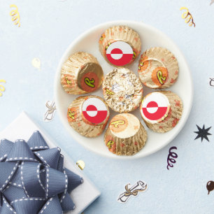 Greenland flag reese's peanut butter cups