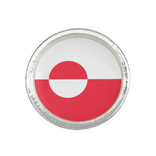 Greenland flag ring