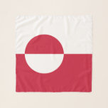 Greenland Flag Scarf<br><div class="desc">Patriotic flag of Greenland.</div>