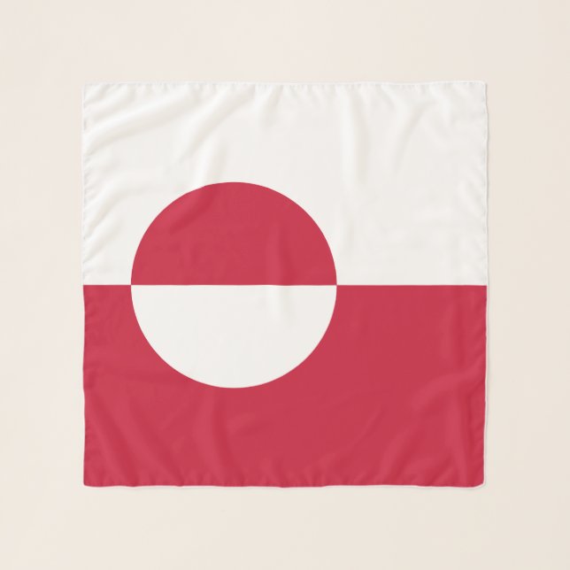 Greenland Flag Scarf (Front)