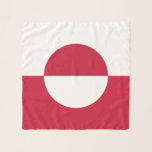 Greenland Flag Scarf<br><div class="desc">Patriotic flag of Greenland.</div>