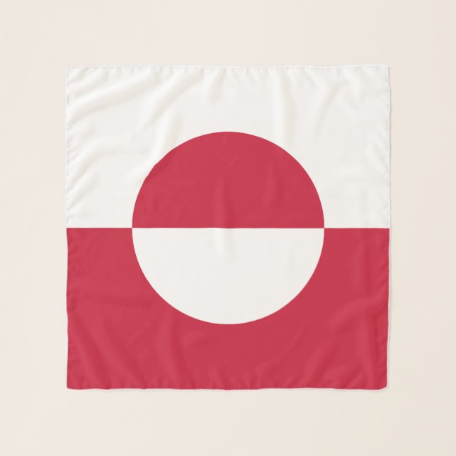 Greenland Flag Scarf (Front)