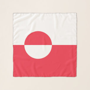 Greenland flag scarf