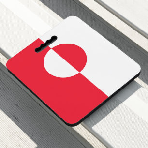 Greenland flag seat cushion