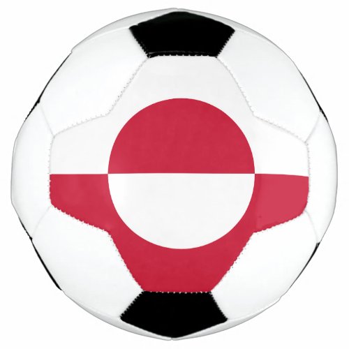 Greenland Flag Soccer Ball