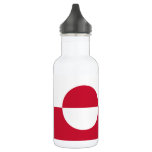 Greenland Flag Stainless Steel Water Bottle