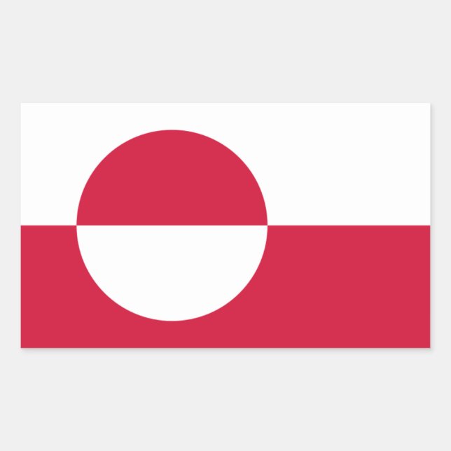 Greenland Flag Sticker (Front)