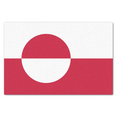 Greenland Flag Tissue Paper