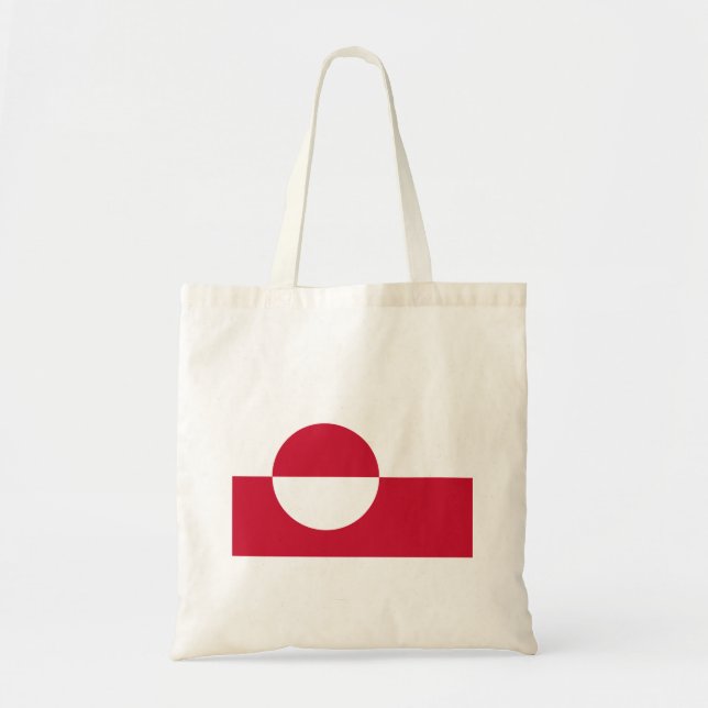 Greenland Flag Tote Bag (Front)
