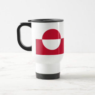 Greenland Flag Travel Mug