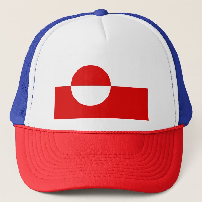 Greenland flag trucker hat (Front)