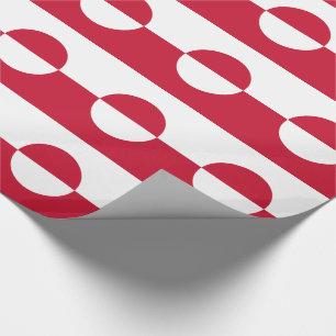 Greenland Flag Wrapping Paper