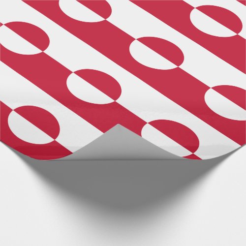 Greenland Flag Wrapping Paper