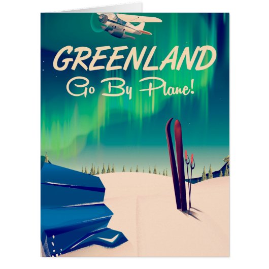 Greenland 'Go By Plane!' Cards (Front)