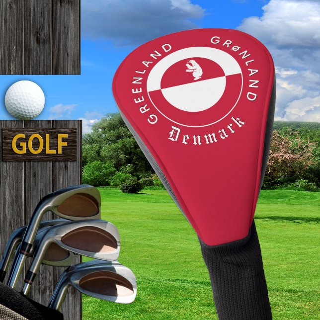 Greenland Golf Head Cover, Bear, Greenland Flag Cover (Greenland Golf Head Cover / Flag)